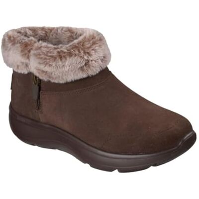 Skechers Botas de tobillo Encore con capucha de nieve para mujer, Gamuza chocolate, 40 EU Skechers Botas de tobillo Encore con capucha de nieve para mujer, Gamuza chocolate, 40 EU