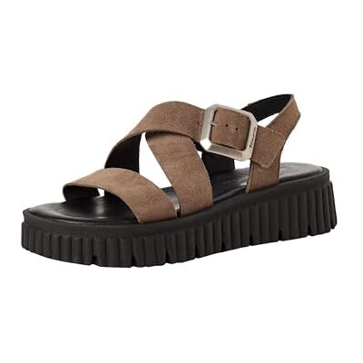 Tamaris Sandalia para mujer , color topo, talla 40 EU Tamaris Sandalia para mujer , color topo, talla 40 EU