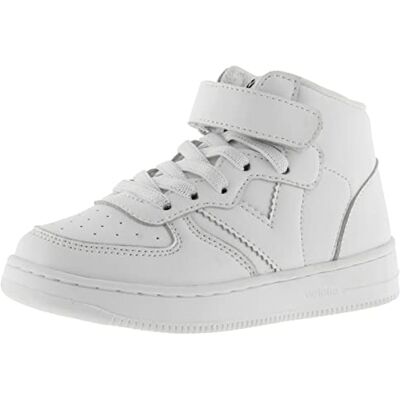 victoria Botín Unisex Tiempo Efecto Piel Blanco Monocromo & Cordón Elástico & Tira Adherente 1124107 para Niños Blanco 32 victoria Botín Unisex Tiempo Efecto Piel Blanco Monocromo & Cordón Elástico & Tira Adherente 1124107 para Niños Blanco 32