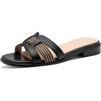MARCO TOZZI Sandalia para mujer con plataforma, Black Comb, talla 39 EU MARCO TOZZI Sandalia para mujer con plataforma, Black Comb, talla 39 EU