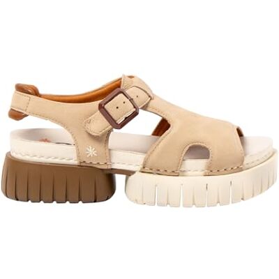 ART Madeira, Sandalias Planas Mujer, Cream-Caramelo, 37 EU ART Madeira, Sandalias Planas Mujer, Cream-Caramelo, 37 EU