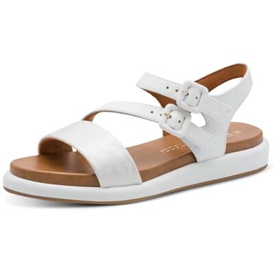 MARCO TOZZI Sandalia para mujer , White Comb, talla 39 EU MARCO TOZZI Sandalia para mujer , White Comb, talla 39 EU