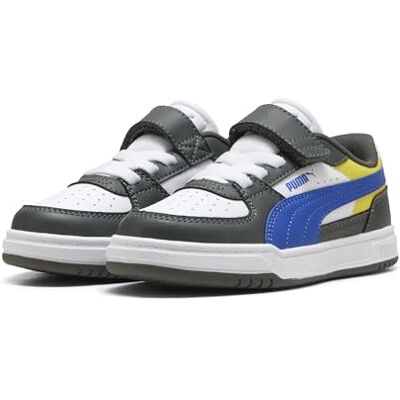 PUMA Zapatillas Caven III Block Niños 32.5, Shadow Gray Royal Sapphire White Blue PUMA Zapatillas Caven III Block Niños 32.5, Shadow Gray Royal Sapphire White Blue