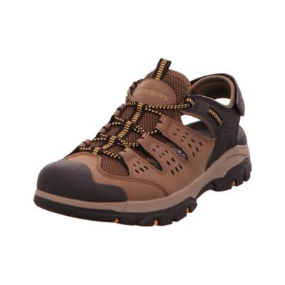 Skechers Sandalias Tresmen Menard para Hombre, Malla sintética marrón y Negra, 42 EU Skechers Sandalias Tresmen Menard para Hombre, Malla sintética marrón y Negra, 42 EU
