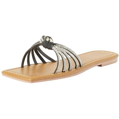 NALLY Mulas, Zuecos Mujer, Plata, 39 EU NALLY Mulas, Zuecos Mujer, Plata, 39 EU