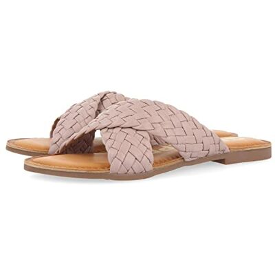 GIOSEPPO Sandalia EN Color Malva con Tiras Trenzadas para Mujer UPALA GIOSEPPO Sandalia EN Color Malva con Tiras Trenzadas para Mujer UPALA