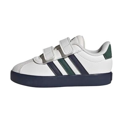 Adidas Unisex bebé VL Court 3.0 Shoes Infants, Core White/Collegiate Navy/Collegiate Green, 23 1/2 EU Adidas Unisex bebé VL Court 3.0 Shoes Infants, Core White/Collegiate Navy/Collegiate Green, 23 1/2 EU