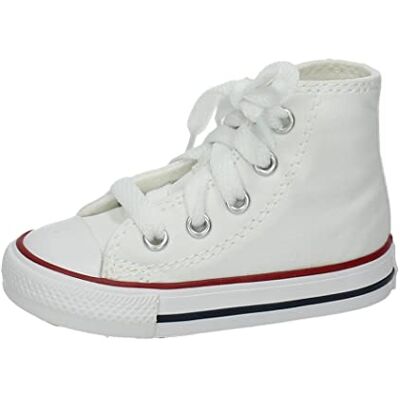 Converse Toddler White All Star Hi Trainers-UK 5 Infant Converse Toddler White All Star Hi Trainers-UK 5 Infant
