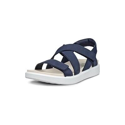 ECCO Soft Sandal Cross Strap, Sandalia Mujer, Azul Marino, 40 EU ECCO Soft Sandal Cross Strap, Sandalia Mujer, Azul Marino, 40 EU