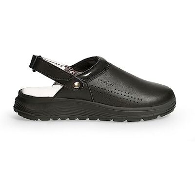 Abeba Calzado Unisex Zuecos ACTIVE SRC Material de Revestimiento: Tela EU 37 Negro Con Velcro Ajustable Diseño con Puertos Transpirables Abeba Calzado Unisex Zuecos ACTIVE SRC Material de Revestimiento: Tela EU 37 Negro Con Velcro Ajustable Diseño con Puertos Transpirables