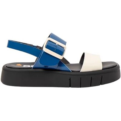 ART Malaga, Sandalias Planas Mujer, Royal-Cream, 39 EU ART Malaga, Sandalias Planas Mujer, Royal-Cream, 39 EU