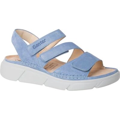 Ganter Halina-h, Sandalia Mujer, Azul, 39 EU Ancho Ganter Halina-h, Sandalia Mujer, Azul, 39 EU Ancho