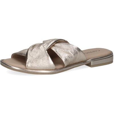 CAPRICE Mujer , Sandalias Planas, Platino Metal, 37 EU CAPRICE Mujer , Sandalias Planas, Platino Metal, 37 EU