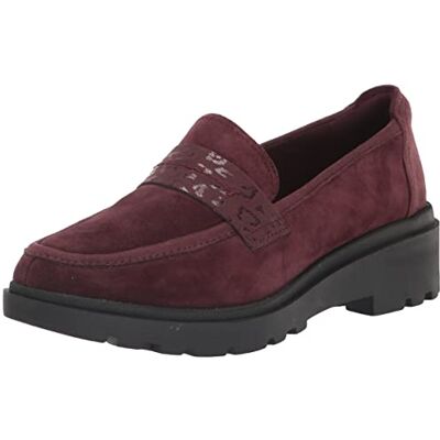 Clarks Calla Ease, Mocasín Plano Mujer, Burdeos, 39.5 EU Clarks Calla Ease, Mocasín Plano Mujer, Burdeos, 39.5 EU