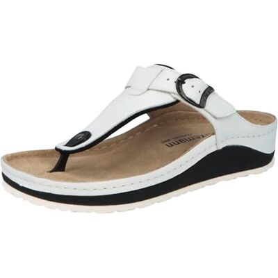 Berkemann Chanclas Mila para mujer, Blanco Blanco 100, 36 1/3 EU Berkemann Chanclas Mila para mujer, Blanco Blanco 100, 36 1/3 EU