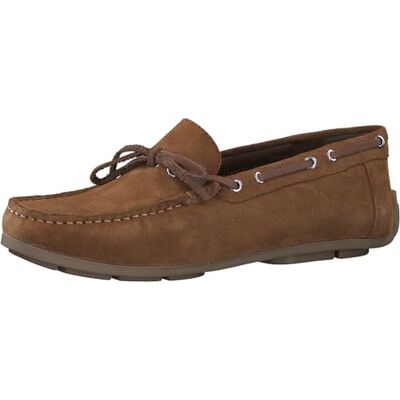 MARCO TOZZI Herren by Guido Maria Kretschmer, Slipper, Leder, , Mocasín Plano Hombre, Cognac, 44 EU MARCO TOZZI Herren by Guido Maria Kretschmer, Slipper, Leder, , Mocasín Plano Hombre, Cognac, 44 EU