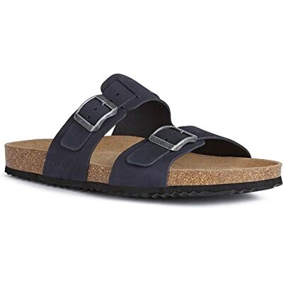 Geox U Sandal Ghita B, Sandalias para Hombre, Azul (Navy) , 41 EU Geox U Sandal Ghita B, Sandalias para Hombre, Azul (Navy) , 41 EU