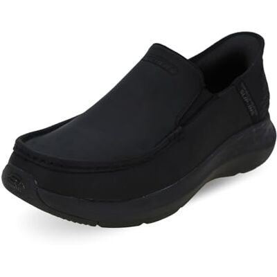 Skechers Parson-Oswin Slip-in, Brogues Hombre, Black Leather, 46 EU Skechers Parson-Oswin Slip-in, Brogues Hombre, Black Leather, 46 EU