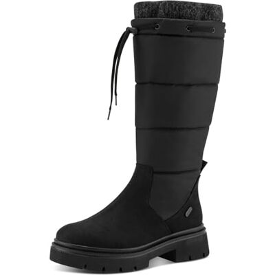 MARCO TOZZI Long Boot , Botas para Nieve Mujer, Peine Negro, 37 EU MARCO TOZZI Long Boot , Botas para Nieve Mujer, Peine Negro, 37 EU
