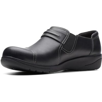 Clarks Cheyn Madi, Mocasín Mujer, Black Tumbled Leather, 37 EU Ancho Clarks Cheyn Madi, Mocasín Mujer, Black Tumbled Leather, 37 EU Ancho