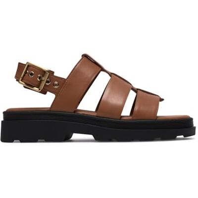 Clarks Premium Sandalias Orinoco3 con correa para mujer, cuero bronceado, 4 UK Clarks Premium Sandalias Orinoco3 con correa para mujer, cuero bronceado, 4 UK
