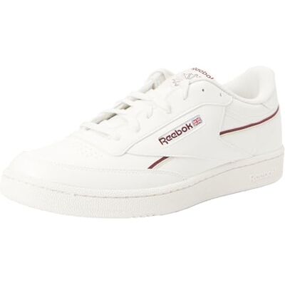 Reebok Club C 85 Vegan, Zapatillas de Deporte Hombre, Chalk Classic Maroon F23 Stucco, 38.5 EU Reebok Club C 85 Vegan, Zapatillas de Deporte Hombre, Chalk Classic Maroon F23 Stucco, 38.5 EU