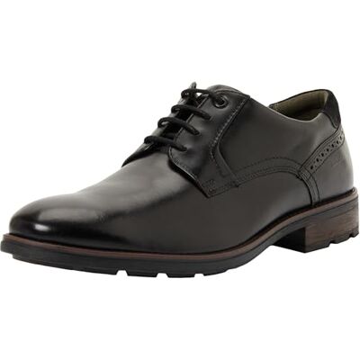 Clarks Emmet Plain para Hombre, Color Negro Liso, Talla 7, Negro Liso., 41 EU Clarks Emmet Plain para Hombre, Color Negro Liso, Talla 7, Negro Liso., 41 EU