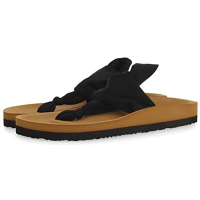 GIOSEPPO Chanclas Negras Tipo Bio para Mujer CALENZANO GIOSEPPO Chanclas Negras Tipo Bio para Mujer CALENZANO