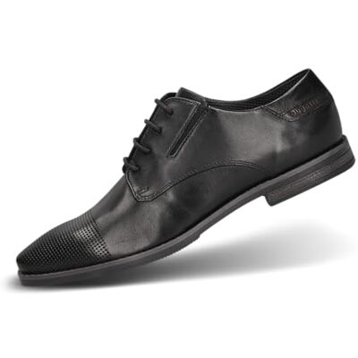bugatti 311-adj03, Zapatos con Cordones Hombre, Negro, 42 EU bugatti 311-adj03, Zapatos con Cordones Hombre, Negro, 42 EU