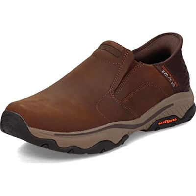 Skechers Craster Lanigan Zapatos sin Cordones para Hombre, Marrón Oscuro, 45.5 EU Skechers Craster Lanigan Zapatos sin Cordones para Hombre, Marrón Oscuro, 45.5 EU