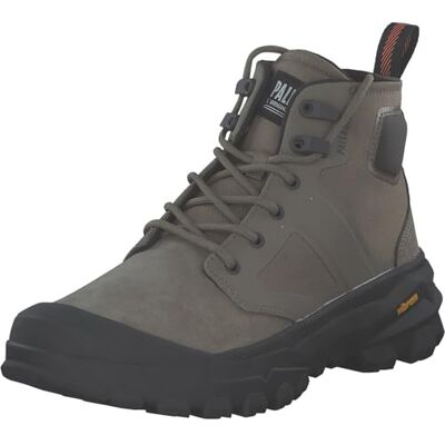 Palladium Pallarider Botines unisex con cremallera, color verde oscuro, talla 8.5, Verde oscuro, 42.5 EU Palladium Pallarider Botines unisex con cremallera, color verde oscuro, talla 8.5, Verde oscuro, 42.5 EU