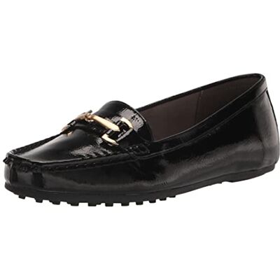 Aerosoles , Mocasín Mujer, Negro Satinado, 39.5 EU Aerosoles , Mocasín Mujer, Negro Satinado, 39.5 EU