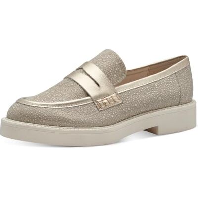 MARCO TOZZI Pantuflas Veganas para Mujer, Dorado, 37 EU MARCO TOZZI Pantuflas Veganas para Mujer, Dorado, 37 EU