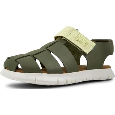 Camper Oruga Sandal K800242, Sandalia con tira en T Chico, Medium Green 030, Camper Oruga Sandal K800242, Sandalia con tira en T Chico, Medium Green 030,