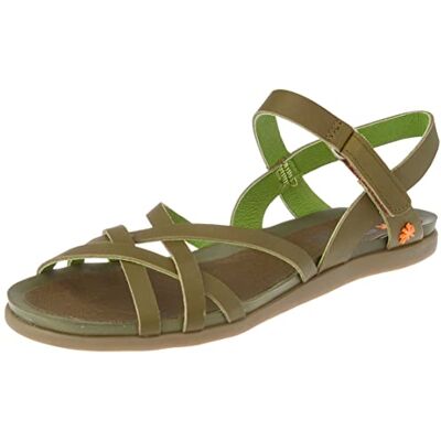 ART Larissa, Sandalias Planas, Mujer, Verde Kaki, 36 EU ART Larissa, Sandalias Planas, Mujer, Verde Kaki, 36 EU