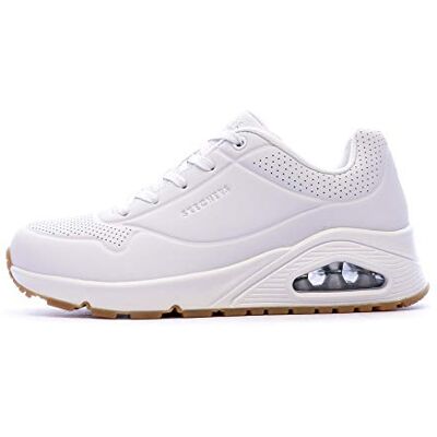 Skechers Uno, Zapatillas Mujer, White Durabuck, 38 EU Skechers Uno, Zapatillas Mujer, White Durabuck, 38 EU
