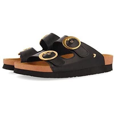 GIOSEPPO Chanclas Negras Tipo Bio para Mujer NATUBA GIOSEPPO Chanclas Negras Tipo Bio para Mujer NATUBA