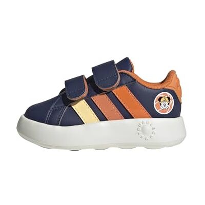 Adidas Unisex bebé Disney Mickey Mouse Grand Court Shoes Infants, Dark Blue/Ice Tangerine/Pure Orange, 19 EU Adidas Unisex bebé Disney Mickey Mouse Grand Court Shoes Infants, Dark Blue/Ice Tangerine/Pure Orange, 19 EU