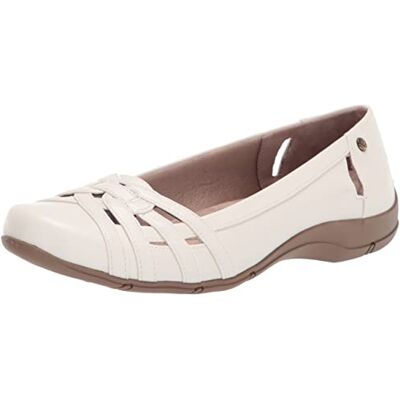 LifeStride Womens Diverse Flat, Arena Blanca, 38.5 EU Ancho LifeStride Womens Diverse Flat, Arena Blanca, 38.5 EU Ancho