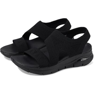 Skechers Cali, Sandalia Mujer,Tejido Negro, 41 EU Skechers Cali, Sandalia Mujer,Tejido Negro, 41 EU