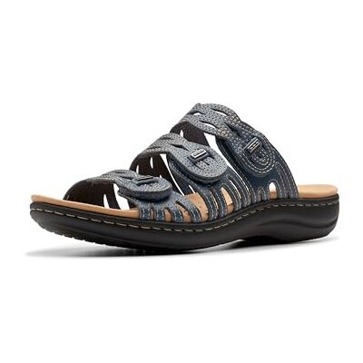 Clarks Laurieann Ruby, Sandalias Planas Mujer, Azul Gris Cuero, 43 EU Clarks Laurieann Ruby, Sandalias Planas Mujer, Azul Gris Cuero, 43 EU