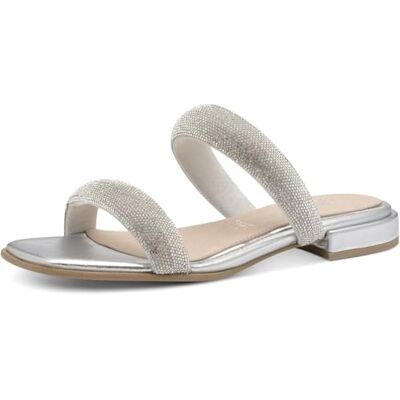 MARCO TOZZI Sandalia para mujer , metálico, 39 EU MARCO TOZZI Sandalia para mujer , metálico, 39 EU