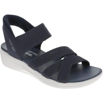 Skechers Arya-Cooling Off Sandalias de cuña para mujer, marino, 39 EU Skechers Arya-Cooling Off Sandalias de cuña para mujer, marino, 39 EU