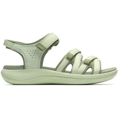 Clarks Premium Mira Madi Slide Sandalias para mujer, color verde oliva claro, talla 3.5 Clarks Premium Mira Madi Slide Sandalias para mujer, color verde oliva claro, talla 3.5