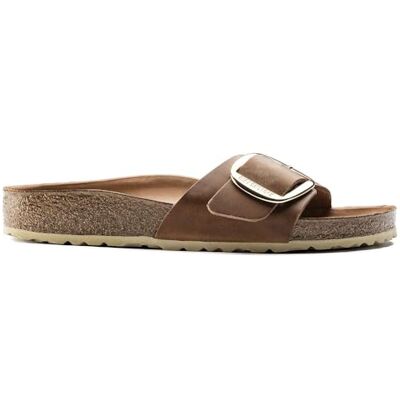 Birkenstock Mujer madrileña Big Buckle Mule, marrón, 39 EU Birkenstock Mujer madrileña Big Buckle Mule, marrón, 39 EU
