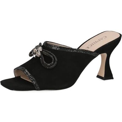 CAPRICE Pantolette 9-27212-42 G-Weite, Piel Negra., 36 EU CAPRICE Pantolette 9-27212-42 G-Weite, Piel Negra., 36 EU