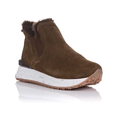 GIOSEPPO Sneakers Marrones Tipo botín con Detalle de Pelo para Mujer JONDAL GIOSEPPO Sneakers Marrones Tipo botín con Detalle de Pelo para Mujer JONDAL