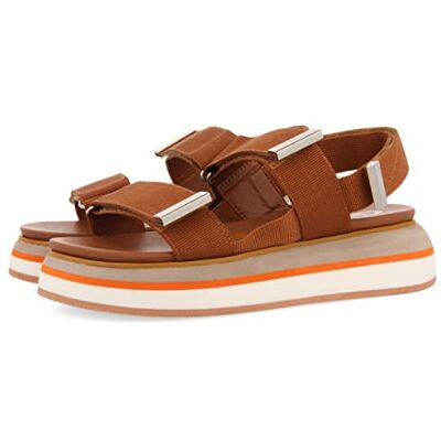 GIOSEPPO Sandalias Marrones con Tiras Ajustables para Mujer MARTLAND GIOSEPPO Sandalias Marrones con Tiras Ajustables para Mujer MARTLAND