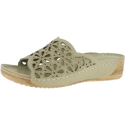 Andrea Conti Damen Pantolette, Mocasín Plano Mujer, Avocado, 37 EU Andrea Conti Damen Pantolette, Mocasín Plano Mujer, Avocado, 37 EU