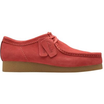 Clarks WallabeeEVO, Derby De Las Mujeres, Red Suede, Clarks WallabeeEVO, Derby De Las Mujeres, Red Suede,